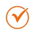 tick orange removebg preview